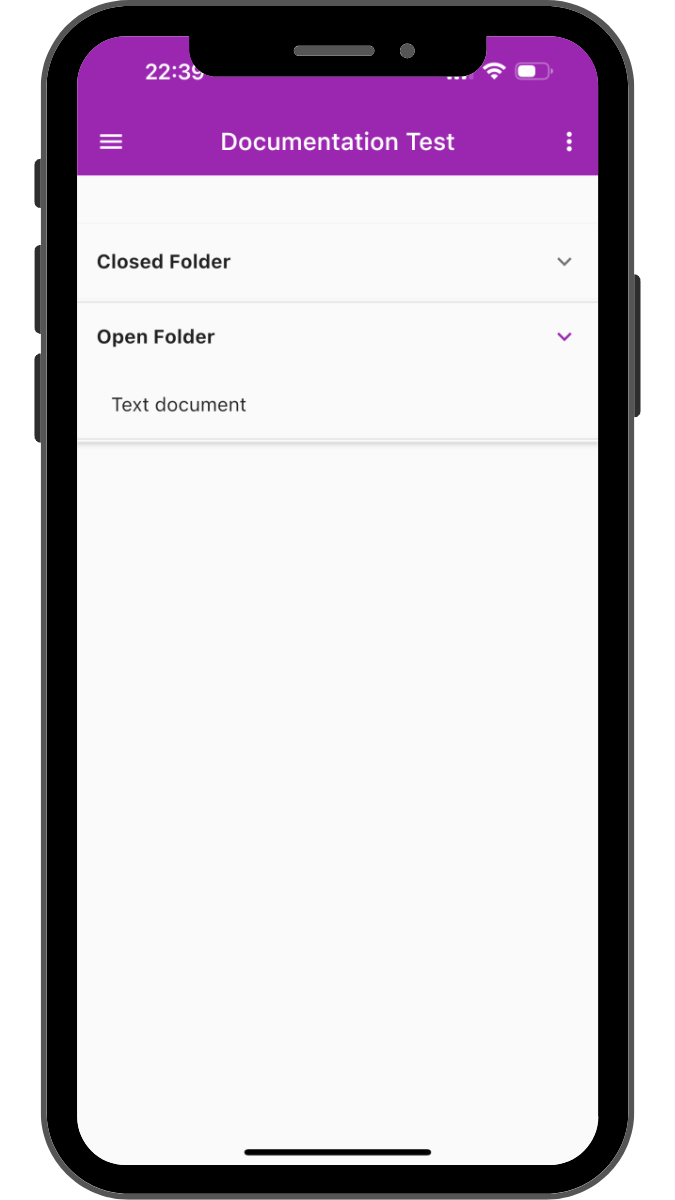 create folder screen